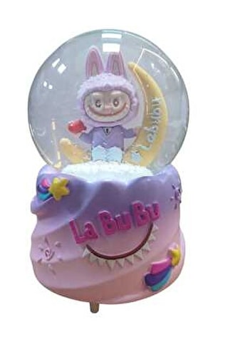 Labubulu Jumbo En Büyük Boy Kar Küre Püskürtme Motorlu Müziklı Işıklı -