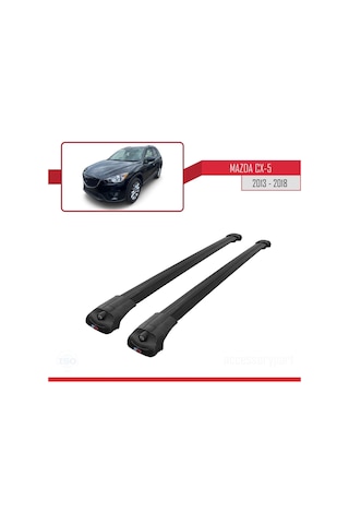 Mazda Cx-5 2013-2018 Arası İle Uyumlu Ace-1 Ara Atkı Tavan Barı Siyah