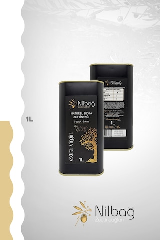 Nilbağ Zeytinyağları Soğuk Sıkım Ayvalık Natural Sızma Zeytinyağı Teneke 1 L