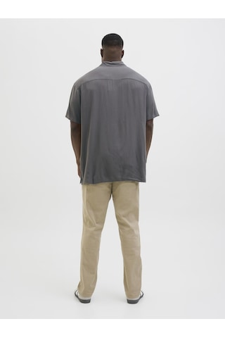 Jack & Jones Büyük Beden Kısa Kollu Gömlek - Jeff - 12269094 Castlerock
