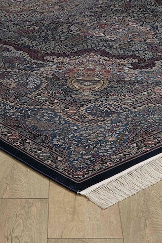 Saray Halı Alhambra Ah13a 120 Tarak Lüks Klasik Salon Halısı Özel Taban Dokulu Çok Renkli