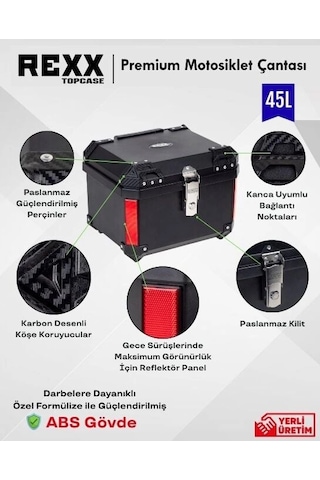 Rexx Pro-x 45lt Arka Çanta Siyah