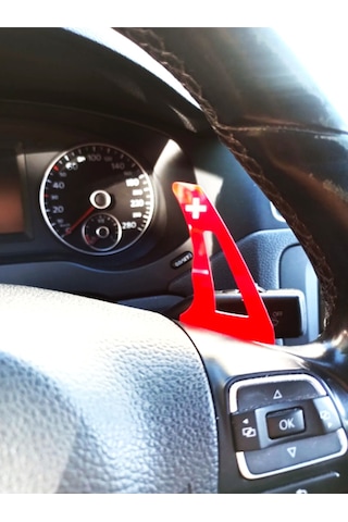 Kırmızı F1 Kulakçık Pedal Shift Paddle Shift F1 Vites siyah