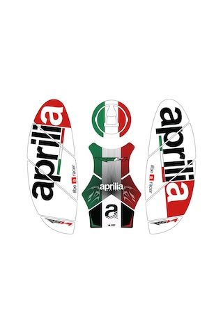 Grippatch Aprilia Rsv4 2024 Uyumlu 14 Parça Tank Pad Seti Gc46-1 Çok Renkli