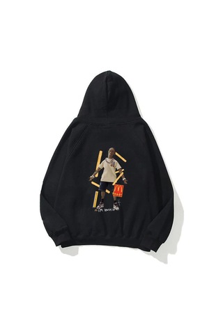 Hırsch Mc Crew Cactus Jack Unisex Siyah Sweatshirt Hoodie SIYAH