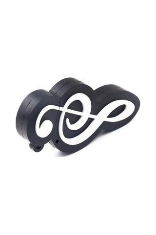 Karikatür Sevimli Müzik Nota Şekli Usb Flash Sürücü Usb 2.0 Flash Disk 1gb 2gb 4gb 8gb 16gb 32gb Kalem Sürücü Bellek Flash Kartı U Disk