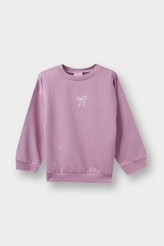 Defacto Kız Bebek Bisiklet Yaka İçi Yumuşak Tüylü Baskılı Sweatshirt E8352a525aupr61 Mor