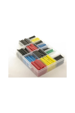 Isıyla Daralan Makaron Polyolefin Shrink Renkli Set Kutulu 530Ade (280677901)