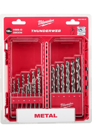 Milwaukee Metal Matkap Ucu Set 19 Parça 1-10 Thunderweb Seri 4932493869