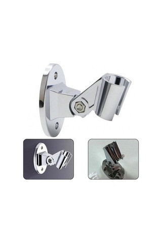 Bosphorusboutique02 Duş Braketi Sabit Tabanlı Duş Başlığı Yüksek Kalite Gümüş, 7x5 Cm, 1 Parça Gümüş