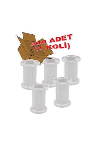 Jumbo Mobilya Ayağı 10 Cm - Koltuk, Kanepe, Dolap Ve Baza İçin, Ayarlanabilir, 200 Adet Beyaz