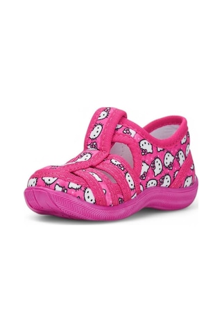 Hello Kitty 588 Kız Çocuk Kaymaz Taban Panduf Fuşya
