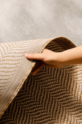 Ocean Home Textile Leke Tutmaz İç Dış Mekan Bej Renk Balıksırtı Paspas 60 X 90 Cm