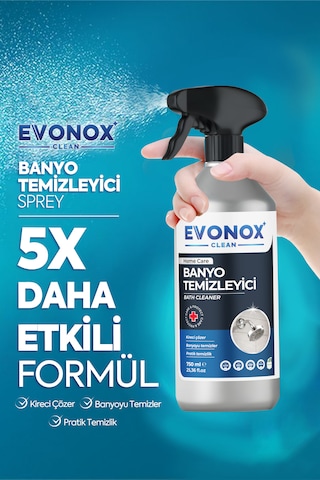 Clean Ultra Güçlü Banyo Temizleyici Ve Kireç Çözücü Okyanus Kokulu Sprey 750 Ml Tekli