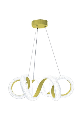 Milla Akrilik Taşlı Ledli 3 Renk Salon Oturma Yatak Mutfak Odası Avizesi Altın - Gold