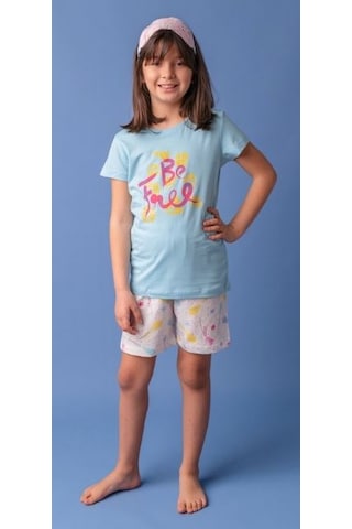 Zeyland Kız Çocuk Pijama Takımı - Zeyland - Mavi - 5 Yaş - 211z-mavi-5 Yaş