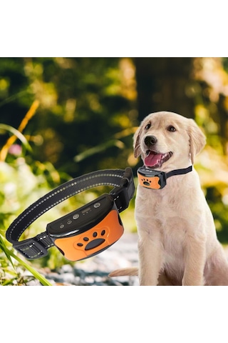 Homyl Köpekler Için Havlama Tasması 7 Seviye Turuncu