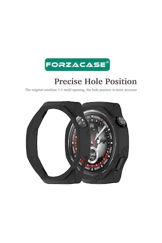 Forzacase Huawei Watch Gt5 Pro 42mm İle Uyumlu Önü Kapalı Ekran Korumalı Silikon Kılıf - Fc010 Şeffaf