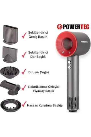 Powertec TR3333 Plazma Dijital Saç Kurutma Makinesi