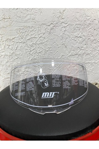 M-801 Kask Vizör Yedek Şeffaf-siyah-gold