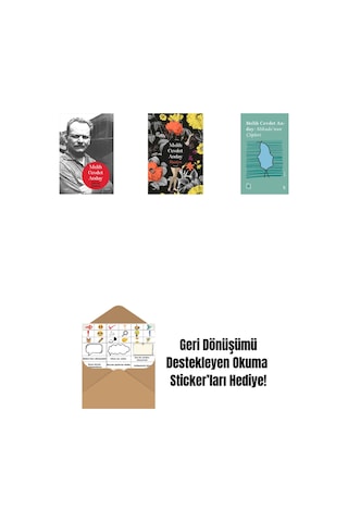 Melih Cevdet Anday - Bütün Şiirleri + Raziye Ciltli + Everest Açıkhava 3 - Mikado Nun Çöpleri + Okuma Sticker'ları