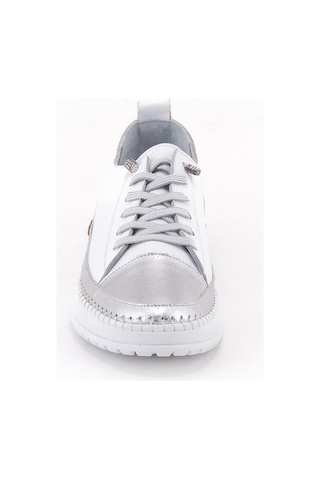 Venüs 26150001y Kadın Hakiki Deri Parçalı Lastikli Comfort Sneaker Ayakkabı Beyaz