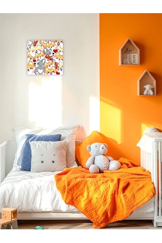 Skola Talantov Çocuklar İçin Corgi Numaralı Boyama Tablosu 15x15cm 45990662