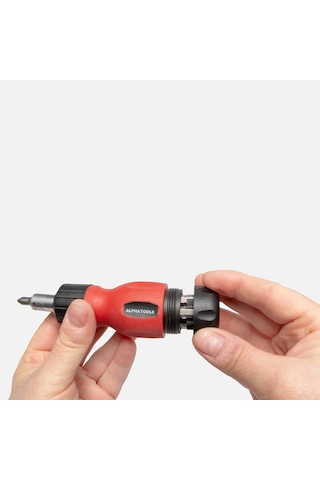 Alpha Tools 6 Bits Uçlu Mini Cırcır Tornavida