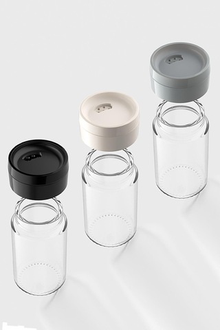 Renga Dorian 105 Ml 3'lü Cam Tuzluk Biberlik Seti 121006 Siyah-bej-gri Çok Renkli