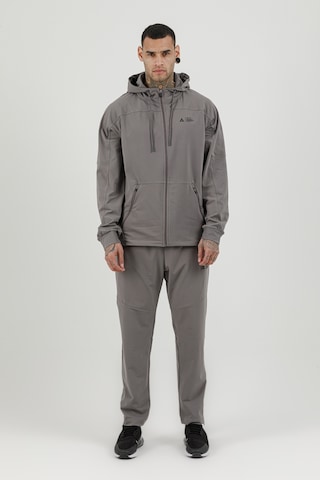 Airlife Sportswear Tam Boy Fermuarlı Erkek Kapüşonlu Eşofman Takımı Gri
