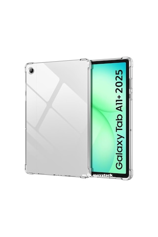 M.tk Moveteck A11+ İle Uyumlu Tablet Kılıfı, Köşe Korumalı, Antishock Şeffaf Silikon, Beyaz Sku: Smgstk1bc13cd44a Arka Kapak