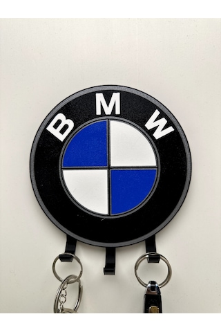 3d Baskı Dekoratif Bmw Model Anahtar Askılığı Mavi - Siyah