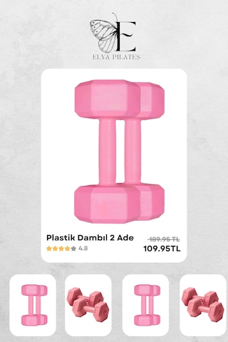 Evde Pilates Deneyimini Yükseltin: Tüm İhtiyaçlarınızı Karşılayan Pilates Seti Beyaz - Pembe