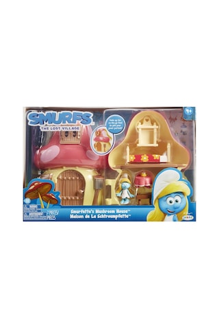 Şirinler Figürlü Mantar Ev Oyun Seti Smurfette's Mushroom Houe