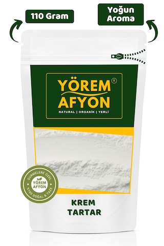 Yörem Afyon Yaratıcı Tarifler İçin Mükemmel Kıvam Artırıcı Krem Tartar Potasyum Bitartarat 110gr