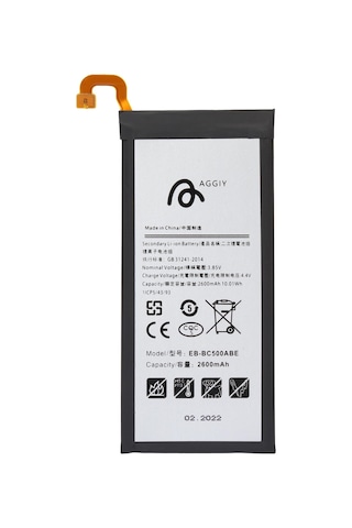 Aggiy Eb-Bc500Abe Samsung C5 Uyumlu 2600 Mah Güçlendirilmiş Batar