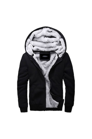 Madmext Içi Kürklü Siyah Hırka 22377 Siyah