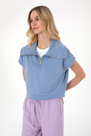 U.S. Polo Assn. Kadın Mavi Modal Karışımlı Polo Yaka Tişört 50300738-VR036