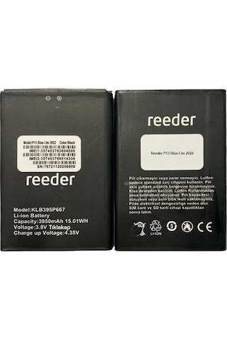 Reeder P13 Blue Lite 2022 Pil Batarya - KLB395P667