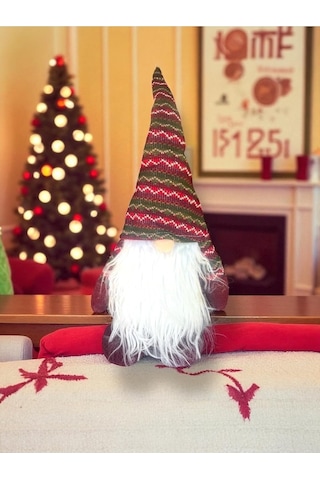 1 Adet 50 Cm Gnome Yılbaşı Noel Şans Cücesi Süs Dekorasyon Yılbaşı Ağaç Ve Masa Süsü, Kırmızı