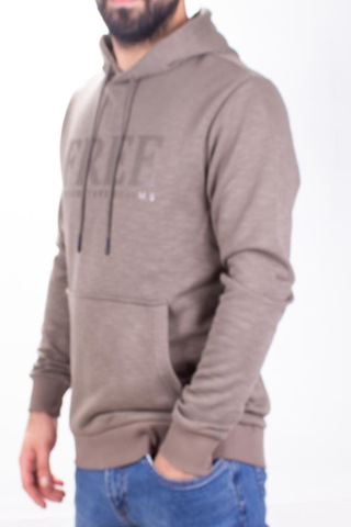 Twister 1930 Oliv Kapüşonlu Erkek Sweatshirt Yağ Yeşili