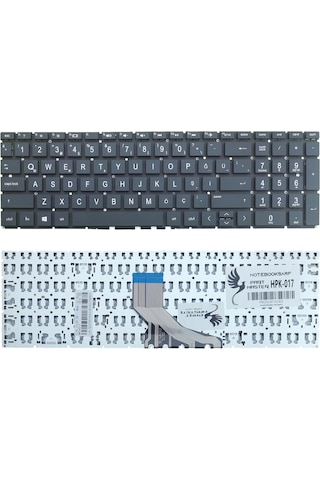 HP Uyumlu 15-da2033nt 9HN16EA, 15-da2063nt 1S7W4EA Klavye (Siyah)
