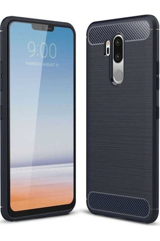 LG Uyumlu G7 Kılıf Zore Room Silikon Kapak Lacivert