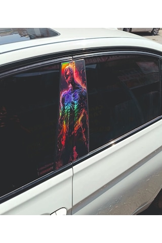Çizgi Film Karakterleri Sticker Araç Sticker