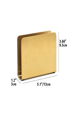 Ximistore9 Altın Renkli Paslanmaz Çelik Masaüstü Servis Kağıdı Tutucu - Masa Ve Mutfak İçin Bağımsız Dağıtıcı Altın