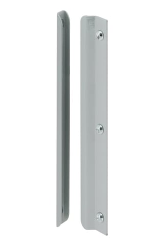 Prime-line U 9511 Çelik Mandal Koruma Plakası Kapağı, Sallanan Kapılar İçin, Gri Tekli Paket