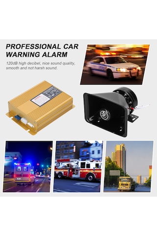 200w 18 Ton Araba Yüksek Uyarı Alarmı Profesyonel Acil Siren Korna Seti Uzaktan Kumandalı Elektronik Pa Sistemi 12 V Araba Kamyon Mühendislik Aracı İçin