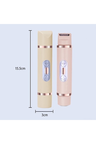 Gajeena Kadınlar İçin Usb Şarjlı Çift Başlı Tüy Alma Makinesi - Bikini, Koltuk Altı Ve Bacaklar İçin 1 Saat