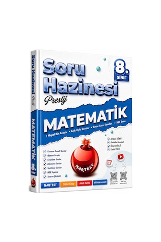 Nartest Yayınları 8. Sınıf Fen Bilimleri Ve Matematik Soru Hazinesi Seti 2 Kitap