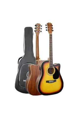 Maxword Mcg-750sb-amp Kaliteli Eq 25w Amfili Elektro Akustik Gitar Seti